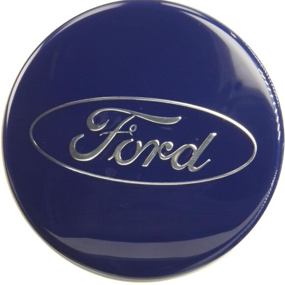 Ford logo wheel center caps in Navy Blue & Silver 54mm set of 4 NWT - Picture 6 of 7